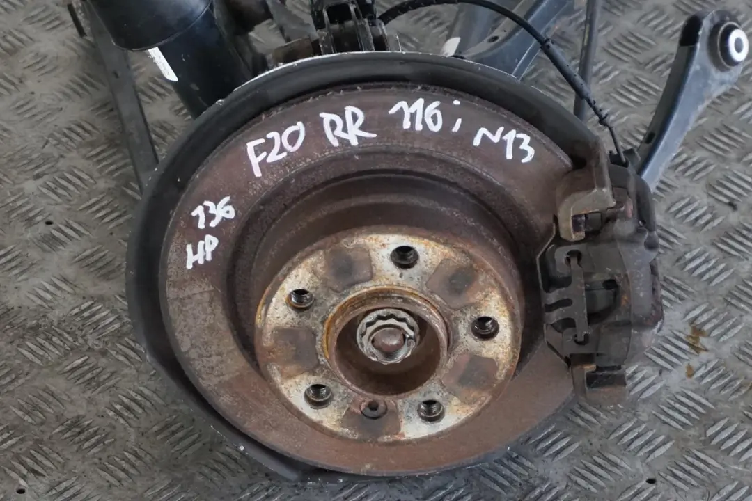 Right O/S Suspension Leg Axle Brake Disc Hub to BMW 1 Series F20 116i N13 Rear with Part number 6791586 BMW 1 Series F20 116i N13 Rear Right O/S Suspension Leg Axle Brake Disc Hub - SKU 6791586-2 - Part number 6791586