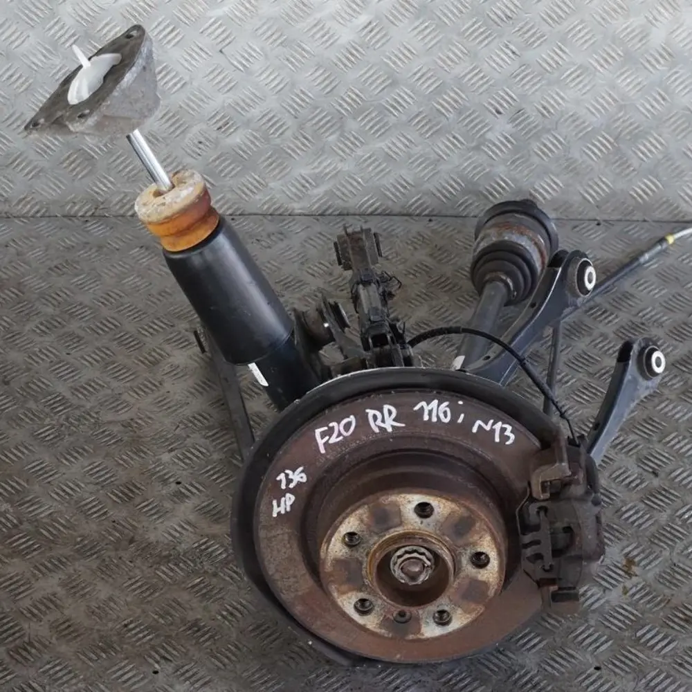 Right O/S Suspension Leg Axle Brake Disc Hub to BMW 1 Series F20 116i N13 Rear with Part number 6791586 BMW 1 Series F20 116i N13 Rear Right O/S Suspension Leg Axle Brake Disc Hub - SKU 6791586-2 - Part number 6791586