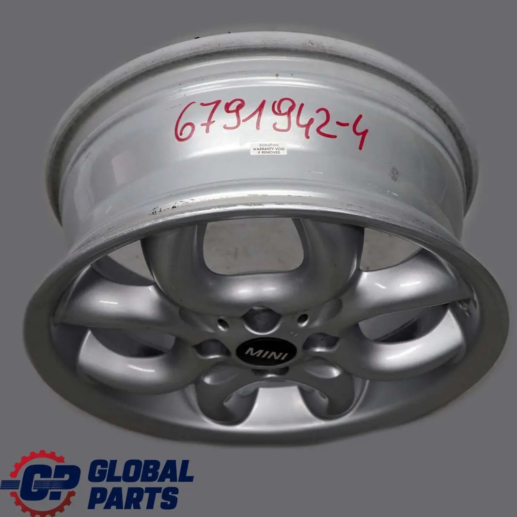 Alloy Rim 16" 6,5J ET:48 4 Hole Circular Spoke 120 to Mini Cooper R55 R56 Wheel with Part number 6791942 Mini Cooper R55 R56 Wheel Alloy Rim 16" 6,5J ET:48 4 Hole Circular Spoke 120 - SKU 6791942-4 - Part number 6791942