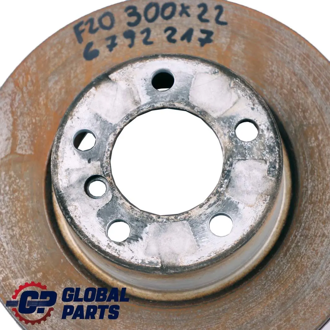 Front Left Right N/O/S Wheel Ventilated Brake Disc 300X22 to BMW F20 F30 F32 with Part number 6792217 BMW F20 F30 F32 Front Left Right N/O/S Wheel Ventilated Brake Disc 300X22 - SKU 6792217 - Part number 6792217