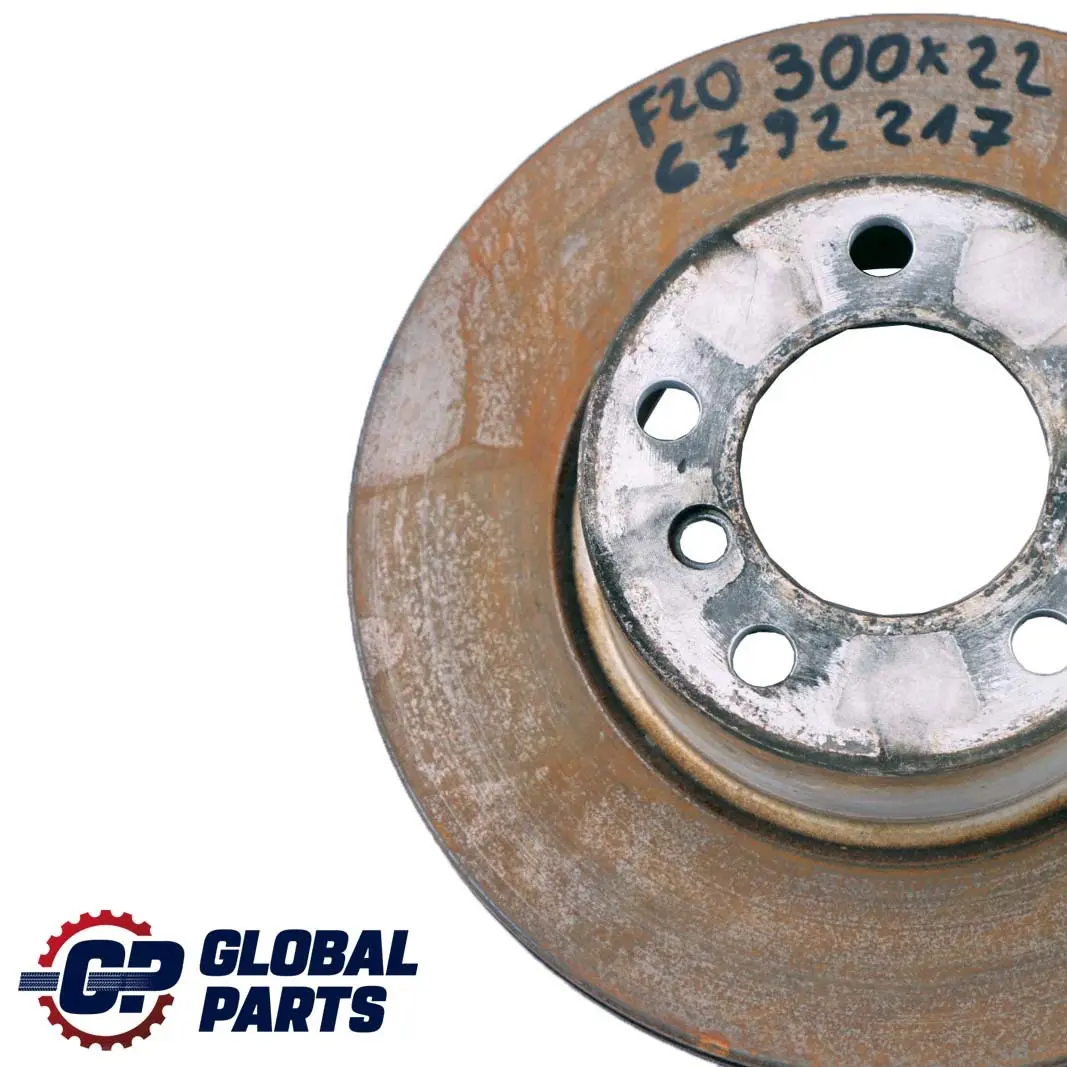 Front Left Right N/O/S Wheel Ventilated Brake Disc 300X22 to BMW F20 F30 F32 with Part number 6792217 BMW F20 F30 F32 Front Left Right N/O/S Wheel Ventilated Brake Disc 300X22 - SKU 6792217 - Part number 6792217