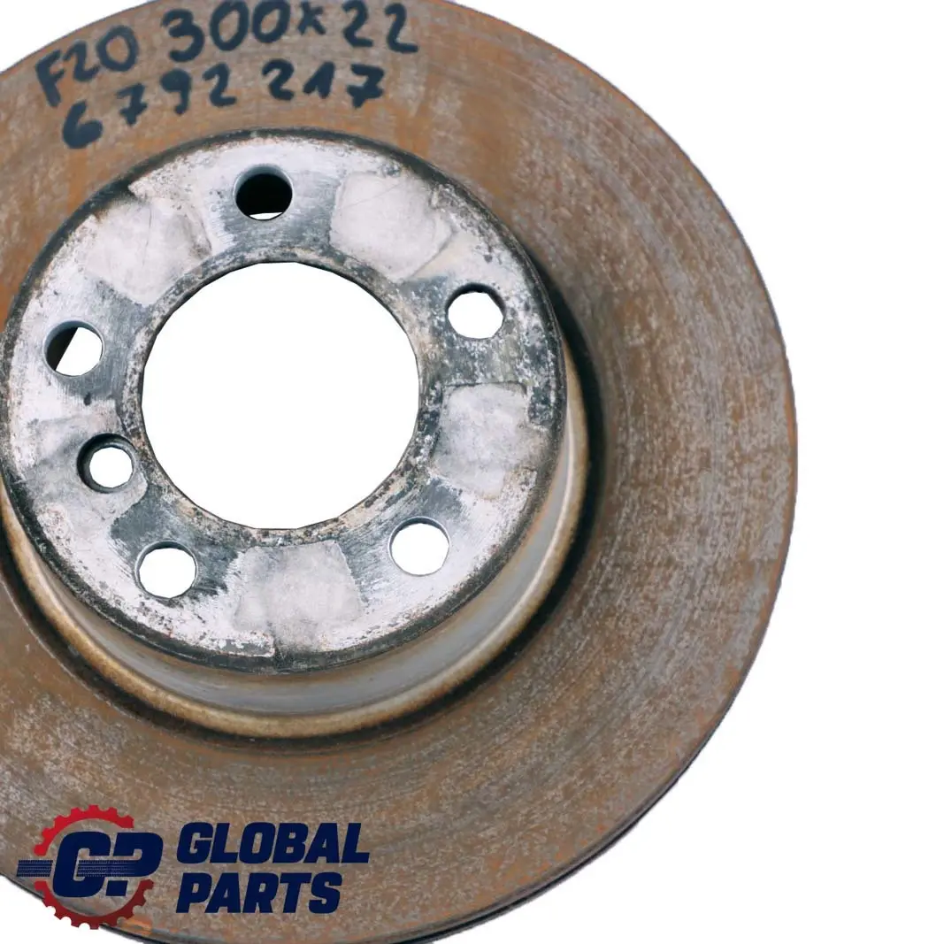 Front Left Right N/O/S Wheel Ventilated Brake Disc 300X22 to BMW F20 F30 F32 with Part number 6792217 BMW F20 F30 F32 Front Left Right N/O/S Wheel Ventilated Brake Disc 300X22 - SKU 6792217 - Part number 6792217