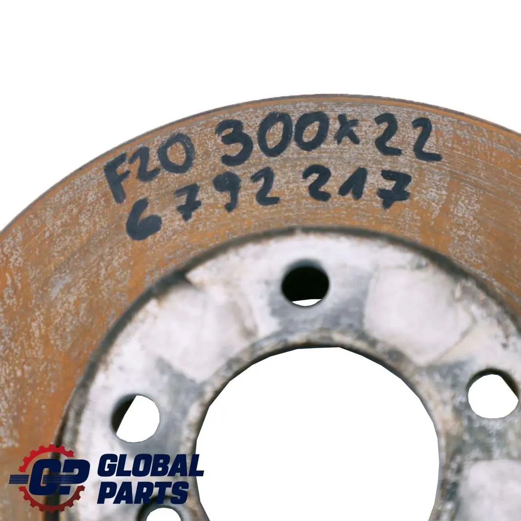 Front Left Right N/O/S Wheel Ventilated Brake Disc 300X22 to BMW F20 F30 F32 with Part number 6792217 BMW F20 F30 F32 Front Left Right N/O/S Wheel Ventilated Brake Disc 300X22 - SKU 6792217 - Part number 6792217