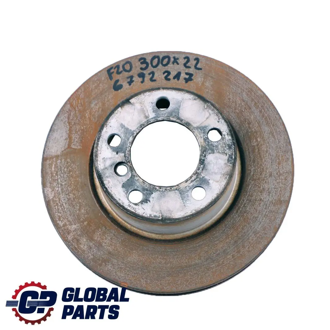 Front Left Right N/O/S Wheel Ventilated Brake Disc 300X22 to BMW F20 F30 F32 with Part number 6792217 BMW F20 F30 F32 Front Left Right N/O/S Wheel Ventilated Brake Disc 300X22 - SKU 6792217 - Part number 6792217