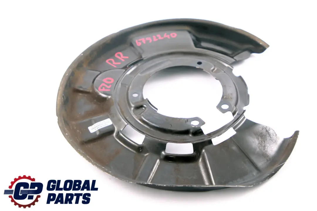 BMW 1 2 3 E87 E90 F20 F22 F30 Hinten Bremsscheibe Schutzblech Ankerblech - SKU 6792240 - Teilenummer 6792240