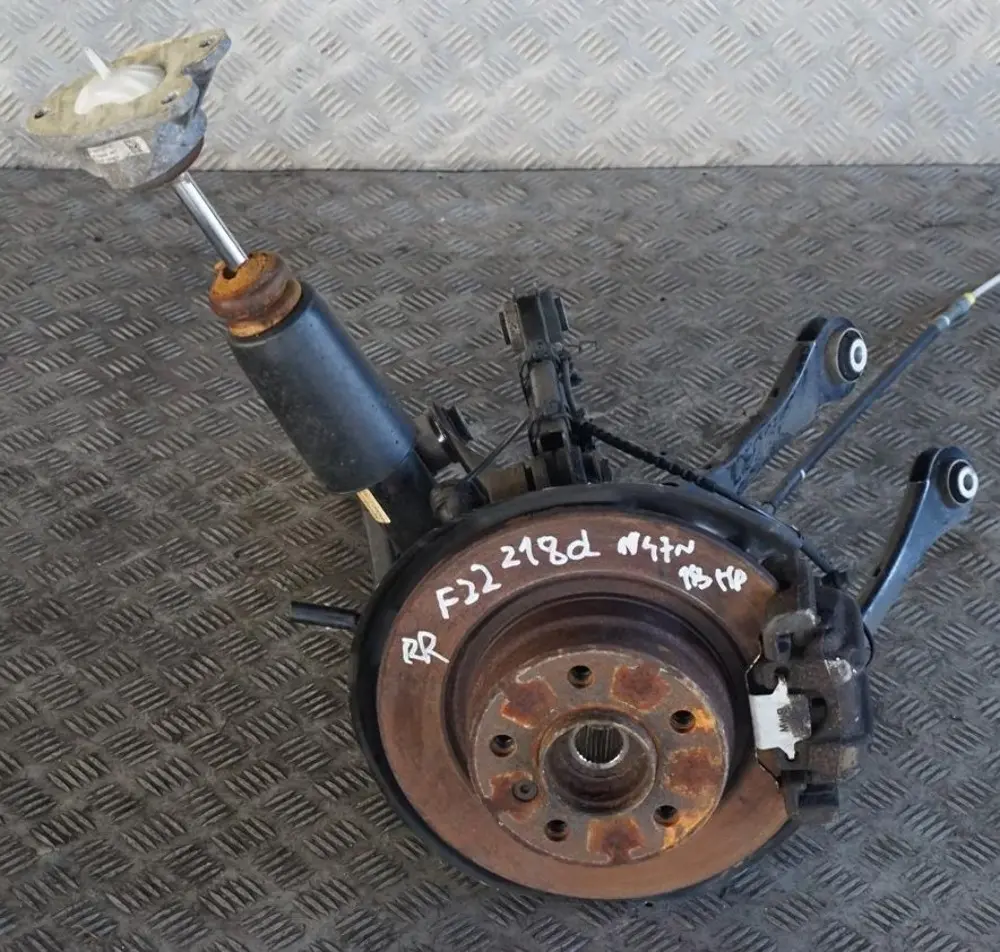 BMW 1 Series F22 218d N47N Rear Right O/S Leg Suspension Axle Brake Disc Hub Set