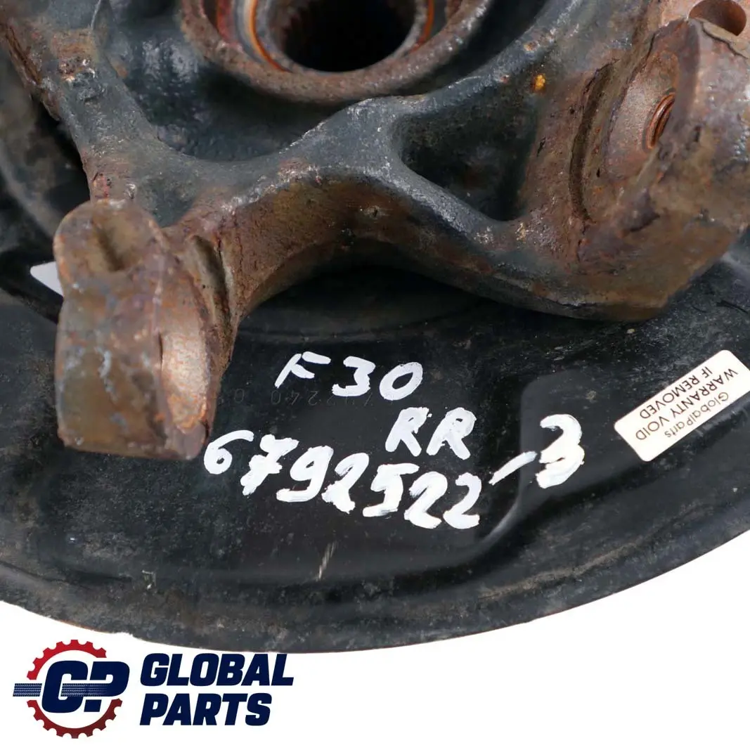 BMW F30 F31 Trasero Derecho O / S Suspension Eje Rueda Cubo Direccion Knuckle - SKU 6792522-3 - Número de pieza 6792522