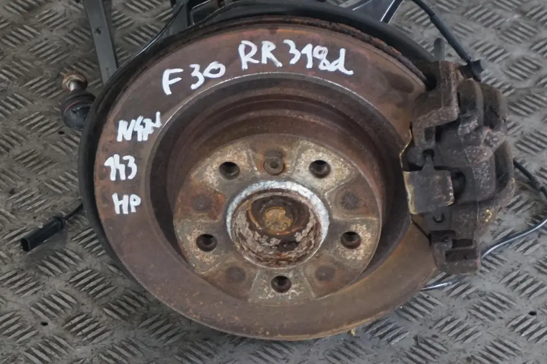 N47N 143 hp Rear Right O/S Suspension Leg Brake Caliper Disc to BMW 3 F30 318d with Part number 6792522 BMW 3 F30 318d N47N 143 hp Rear Right O/S Suspension Leg Brake Caliper Disc - SKU 6792522 - Part number 6792522