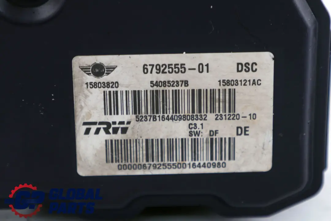 ABS DSC Pump Mini R55 R56 R57 Hydro Braking Unit to with Part number 6792555 ABS DSC Pump Mini R55 R56 R57 Hydro Braking Unit - SKU 6792555 - Part number 6792555