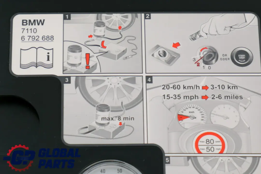 BMW E90 LCI Werkzeug Satz Werkzeug Set Ablagefach Mobilitäts System - SKU 6792864-1 - Teilenummer 6792864