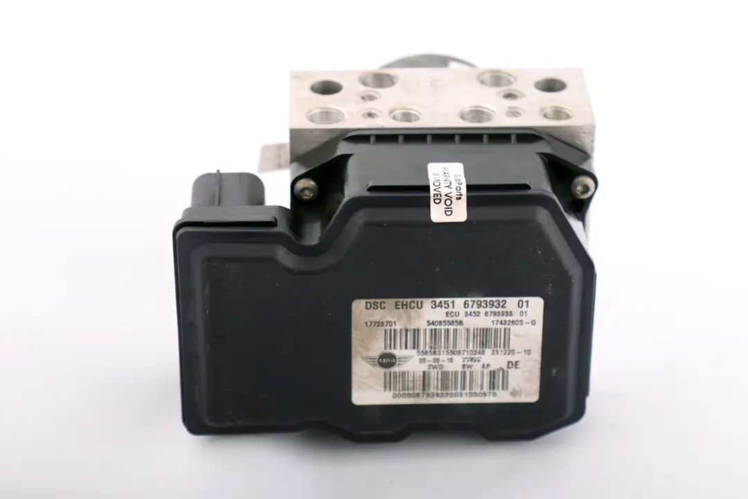 DSC Unidad De Freno Hidraulico Modulo De Bomba 6793933 para Mini R55 R56 LCI con número de pieza 6850372 Mini R55 R56 LCI DSC Unidad De Freno Hidraulico Modulo De Bomba 6793933 - SKU 6793932 - Número de pieza 6850372