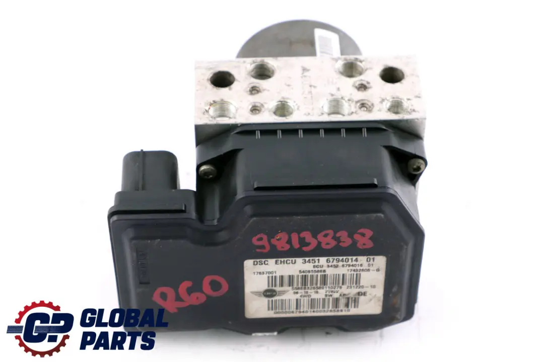 DSC Hydro Braking Unit Pump Module to Mini Cooper S D R60 R61 with Part number 9813838 Mini Cooper S D R60 R61 DSC Hydro Braking Unit Pump Module - SKU 6794014 - Part number 9813838