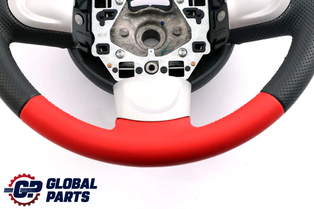 BMW Mini Cooper R55 R56 R60 NEW Black / Red Leather Sport Steering Wheel 3 Spoke - SKU 6794624-2 - Part number 6794624