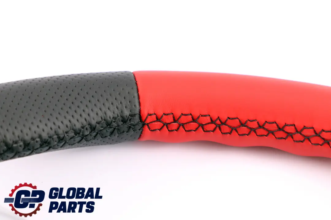 BMW Mini Cooper R55 R56 R60 NEW Black / Red Leather Sport Steering Wheel 3 Spoke - SKU 6794624-2 - Part number 6794624