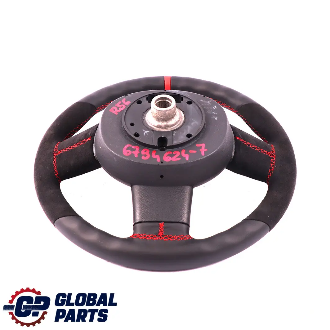 Leather / Alcantara Sport Steering Wheel 3 Spoke to Mini Cooper R56 R60 NEW Black with Part number 6794624 Mini Cooper R56 R60 NEW Black Leather / Alcantara Sport Steering Wheel 3 Spoke - SKU 6794624-7 - Part number 6794624