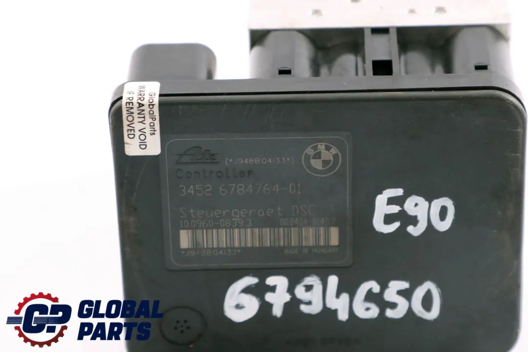BMW E81 E87 E90 E91 Unidad Hidraulica Modulo Bomba DSC 6791521 6784764 - SKU 6794650 - Número de pieza 6794650