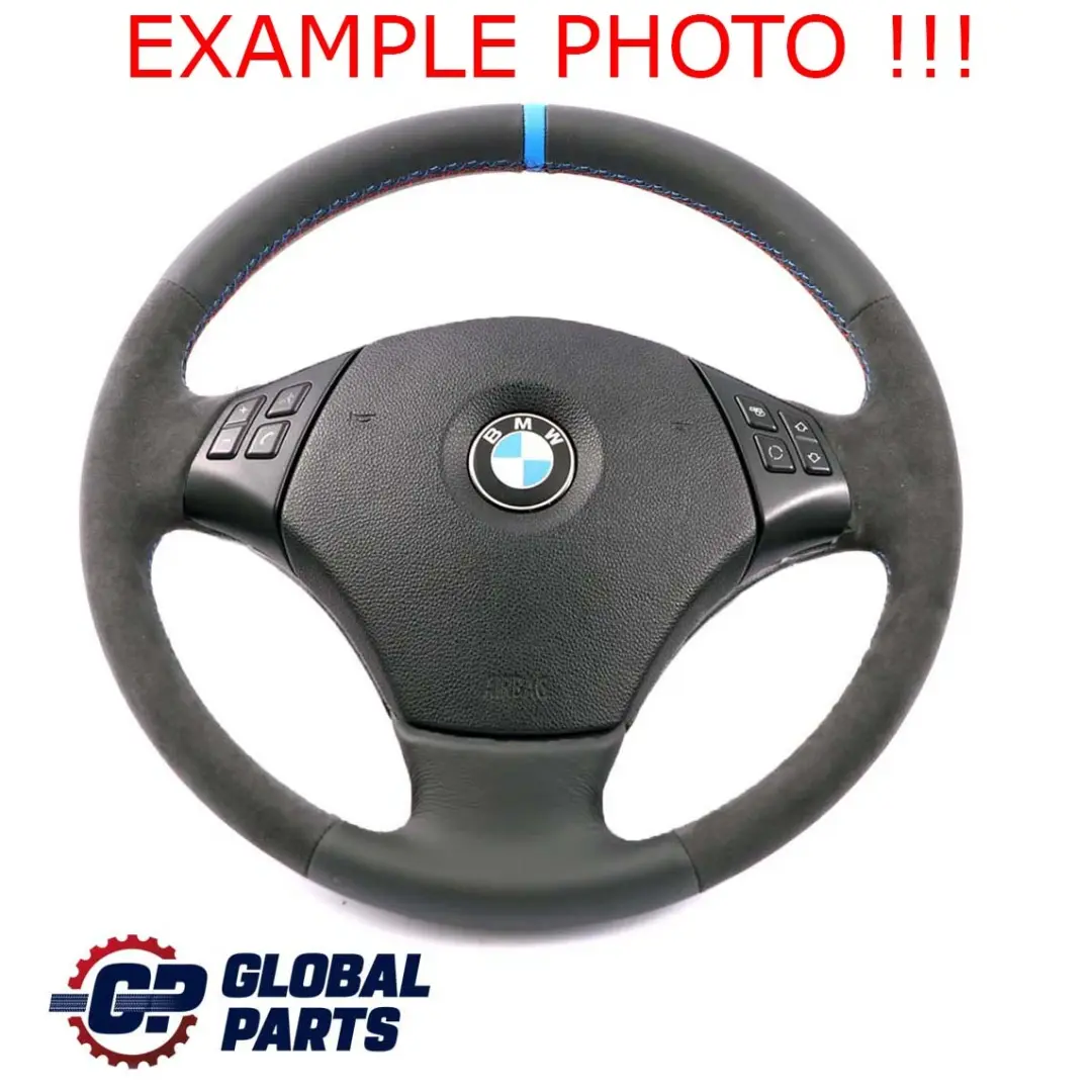 Leather / Alcantara M-Sport Look Steering Wheel to BMW 3 Series E90 E91 NEW Black with Part number 6795568 BMW 3 Series E90 E91 NEW Black Leather / Alcantara M-Sport Look Steering Wheel - SKU 6795568-1 - Part number 6795568