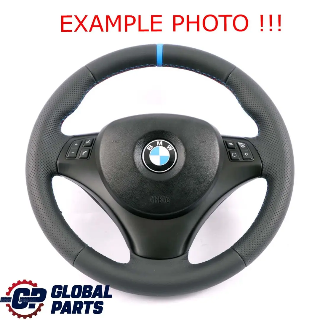 BMW E81 E87 E90 E91 NEW Leather M-Sport Look Steering Wheel Tricolored Threads - SKU 6795570-15 - Part number 6795570