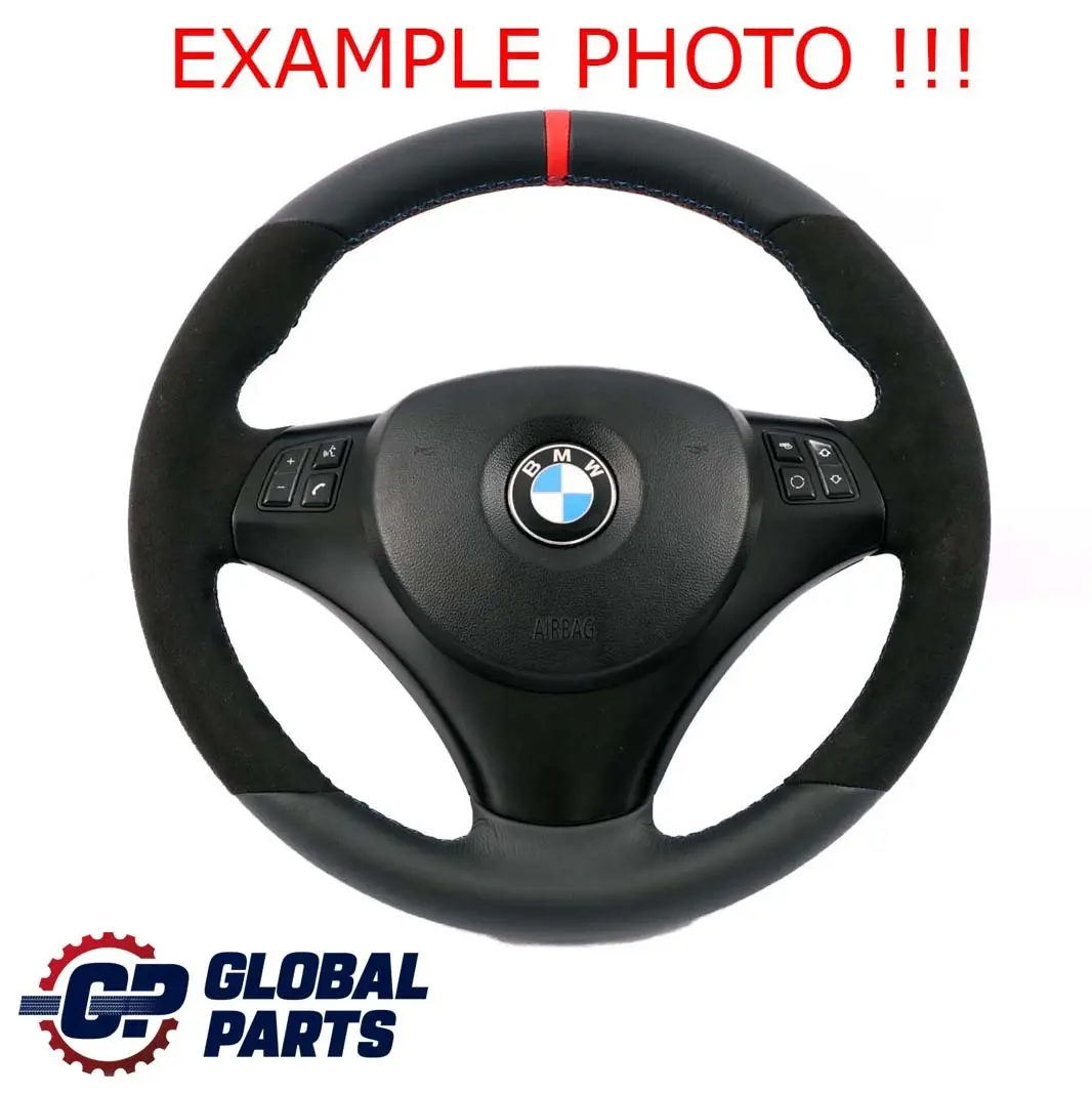 NEU Leder / Alcantara wie M Sport Lenkrad Sportlenkrad für BMW E81 E87 E90 E91 E92 mit Teilenummer 6795570 BMW E81 E87 E90 E91 E92 NEU Leder / Alcantara wie M Sport Lenkrad Sportlenkrad - SKU 6795570-5 - Teilenummer 6795570
