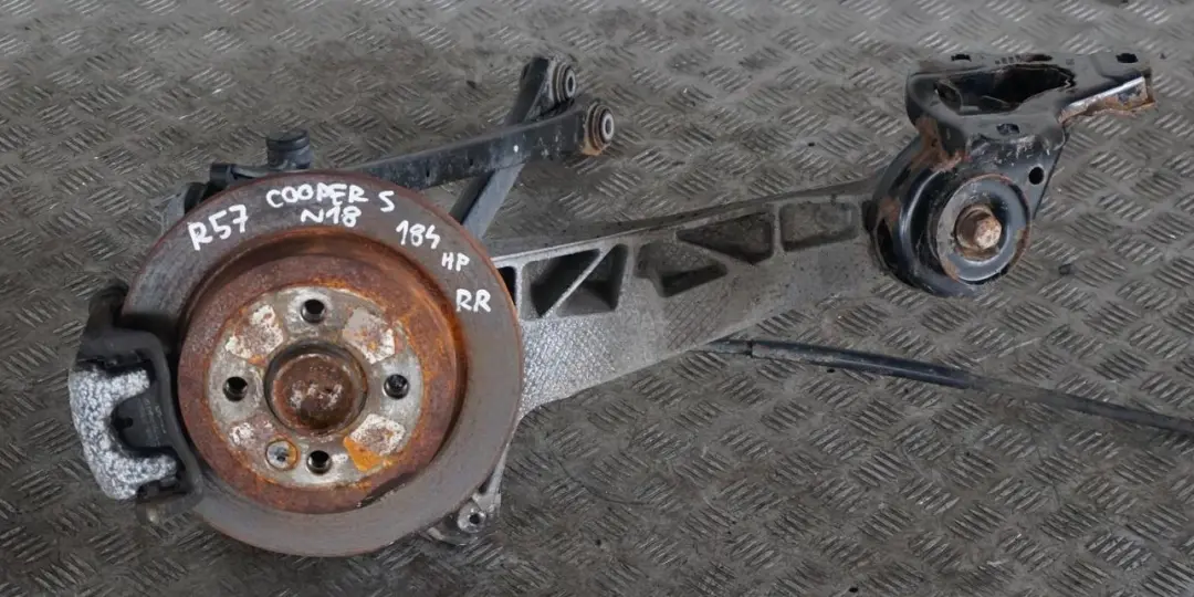 Trasera Derecha O / S Pierna Suspension Freno Hub para Mini R57 Cabrio Cooper S N18 con número de pieza 6795660 Mini R57 Cabrio Cooper S N18 Trasera Derecha O / S Pierna Suspension Freno Hub - SKU 6795660 - Número de pieza 6795660