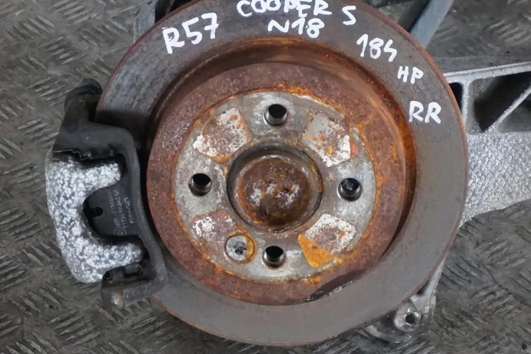 Längslenker Bremsscheibe Hinten Rechts für Mini R57 Cabrio Cooper S N18 mit Teilenummer 6795660 Mini R57 Cabrio Cooper S N18 Längslenker Bremsscheibe Hinten Rechts - SKU 6795660 - Teilenummer 6795660