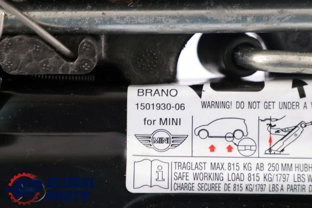 Mini Cooper One R56 R57 LCI Spare Wheel Tool Storage Tray Mobility System - SKU 6795816-1 - Part number 6795816