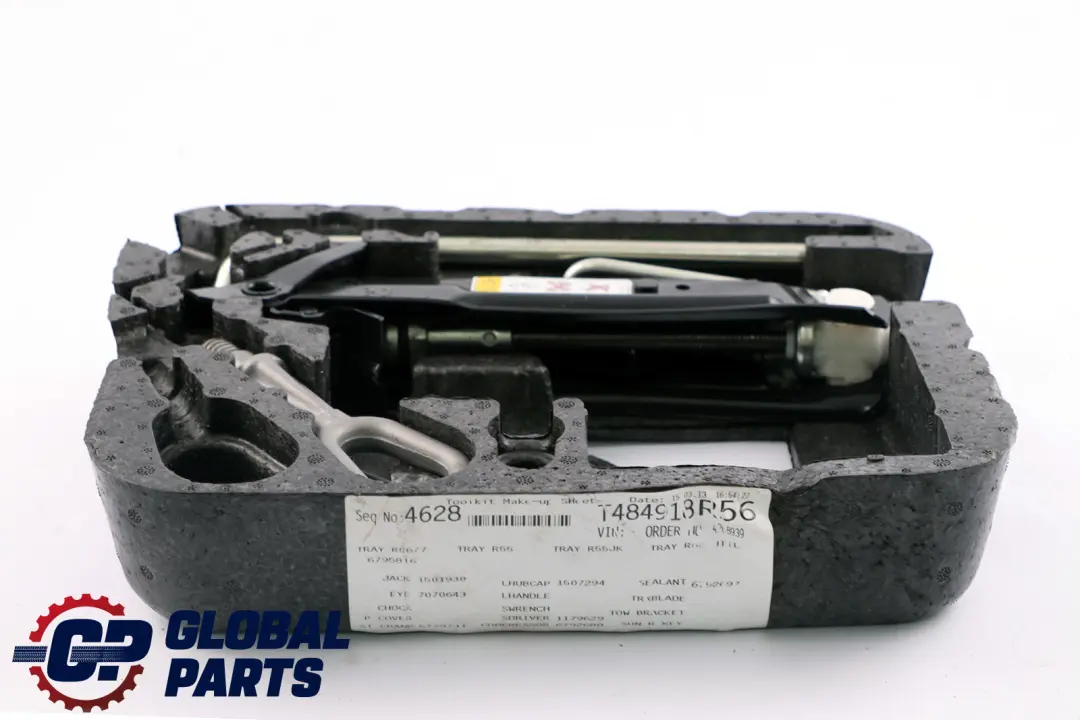 Mini Cooper One 2 R56 R57 LCI Spare Wheel Tool Storage Tray Mobility System - SKU 6795816-2 - Part number 6795816