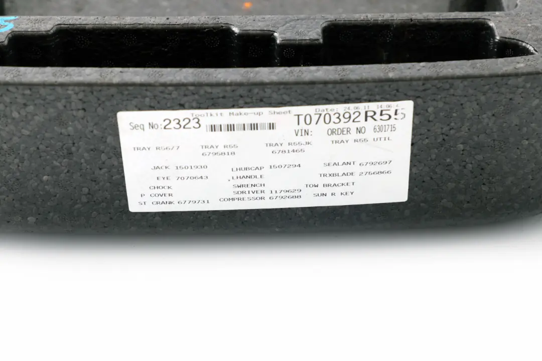 Mini Clubman R55 Bac Vide Poche Mobilit?tsset - SKU 6795818 - Numéro de pièce 6795818
