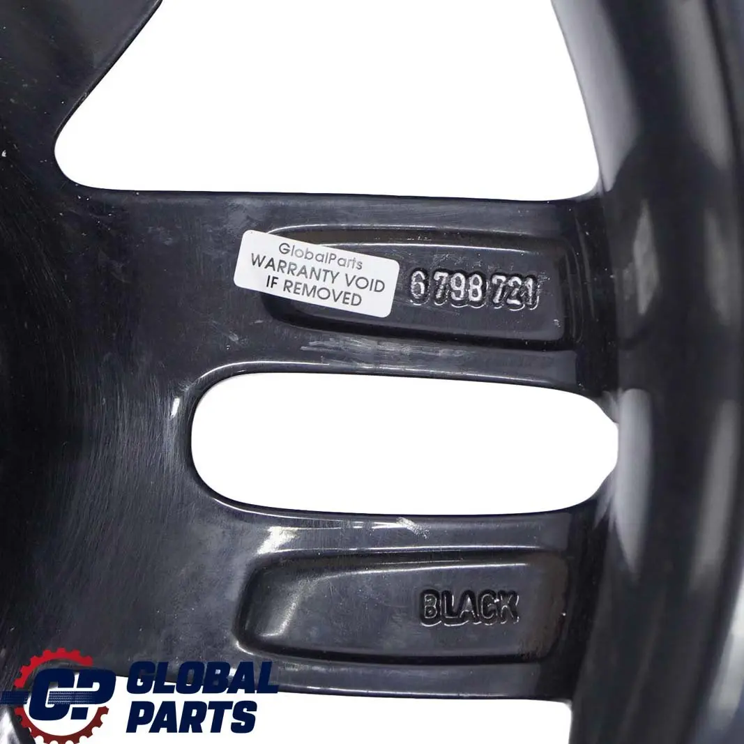 Mini Cooper One R55 R56 R57 Black Wheel Alloy Rim 17" 7J ET:48 Twin Spoke 128 - SKU 6798721-1 - Part number 6798721