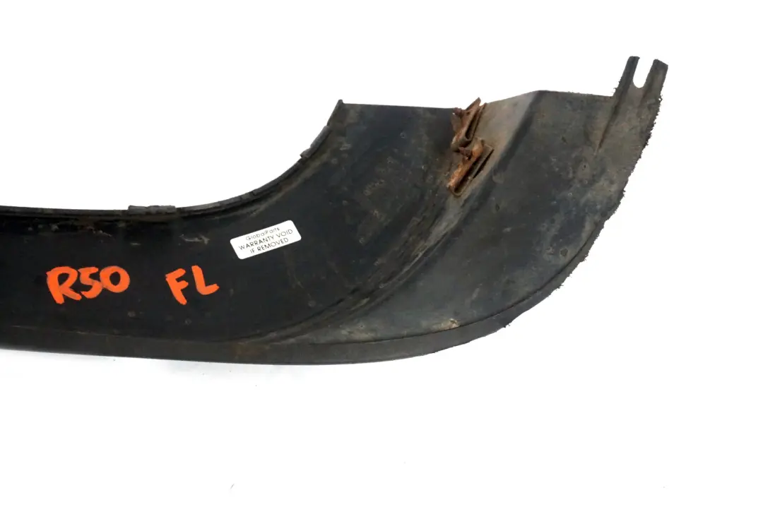 BMW Mini Cooper R50 Front Bumper Lower Left Spoiler Trim Strip Cover N/S - SKU 6800134 - Part number 6800134