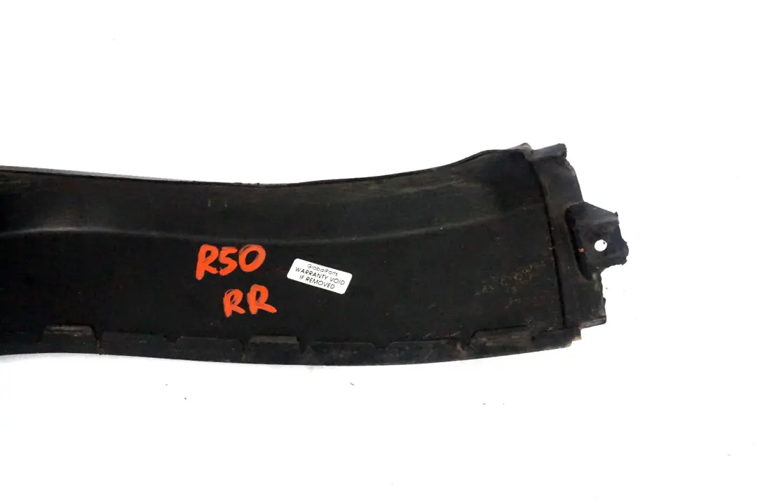 Paraurti posteriore destro Spoiler Arco ruota per Mini R50 con numero di parte 6800203 Mini R50 Paraurti posteriore destro Spoiler Arco ruota - SKU 6800203 - Numero di parte 6800203