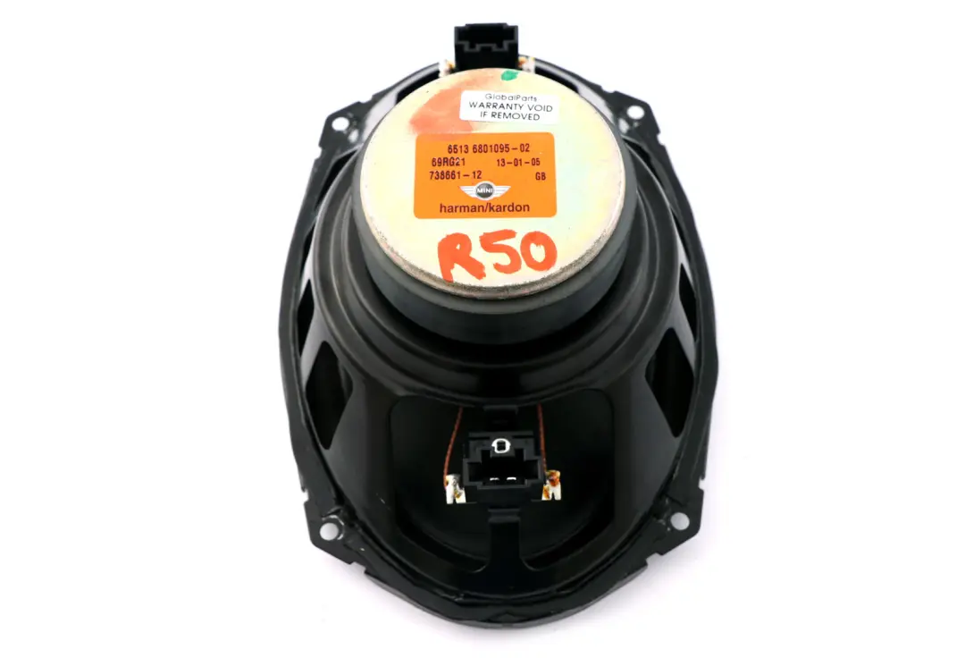 Mini Cabrio R52 Posteriore Altoparlante Harman Kardon - SKU 6801095 - Numero di parte 6801095