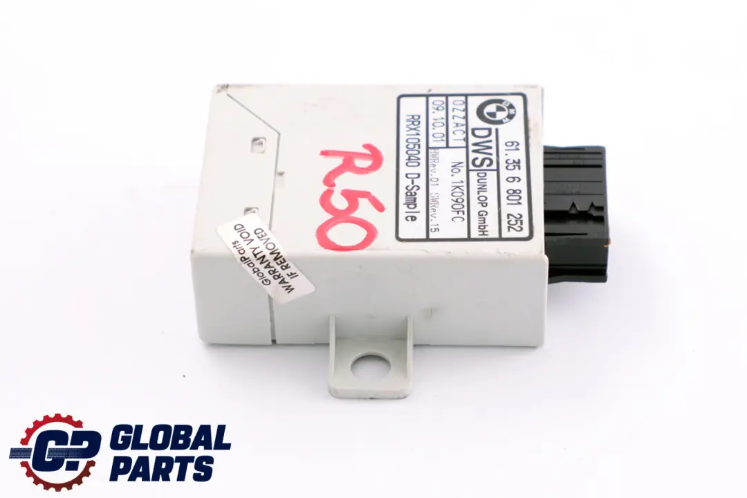 Mini Cooper One R50 R53 Centralina Pressione Pneumatico Rpa 3611 - SKU 6801252 - Numero di parte 6801252