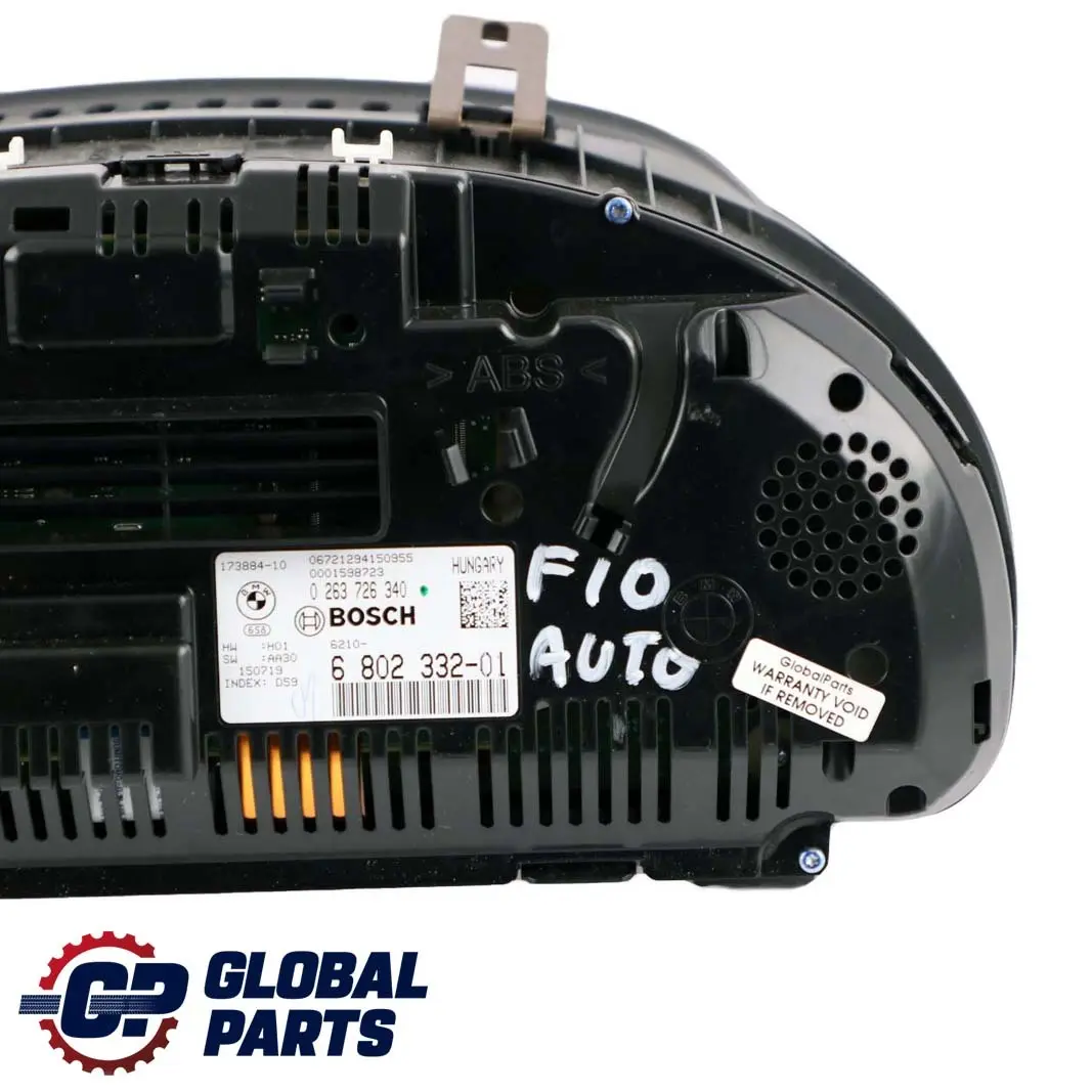 Instrument Cluster Speedo Clocks Automatic to BMW 5 Series F10 F11 with Part number 6802332 BMW 5 Series F10 F11 Instrument Cluster Speedo Clocks Automatic - SKU 6802332 - Part number 6802332