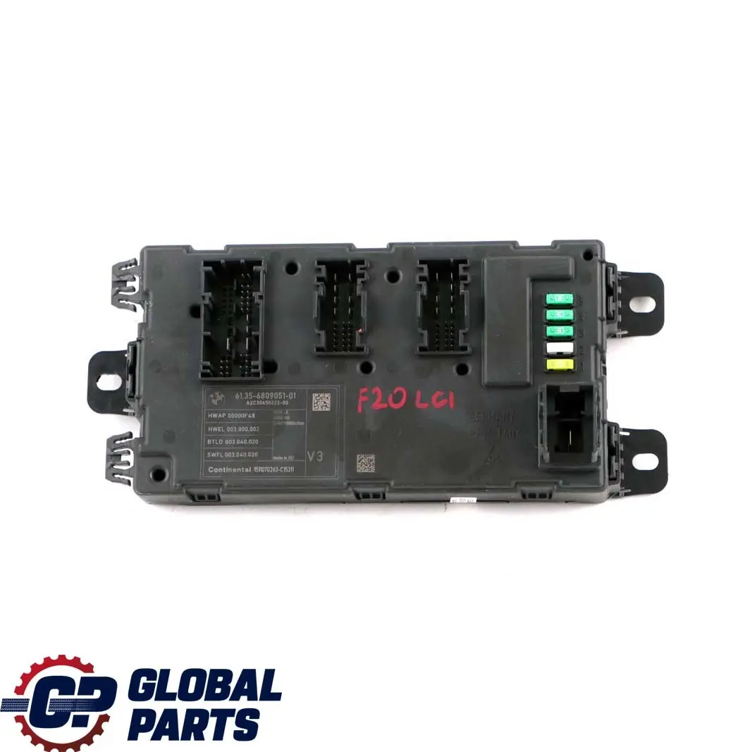 REM Modulo Elettronico Posteriore Controllo Scatola Fusibili per BMW F20 LCI con numero di parte 6809051 BMW F20 LCI REM Modulo Elettronico Posteriore Controllo Scatola Fusibili - SKU 6809051 - Numero di parte 6809051