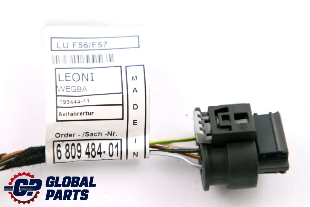 Mini Cooper F56 Puerta del lado del pasajero Mazo De cables Loom - SKU 6809484 - Número de pieza 9358307