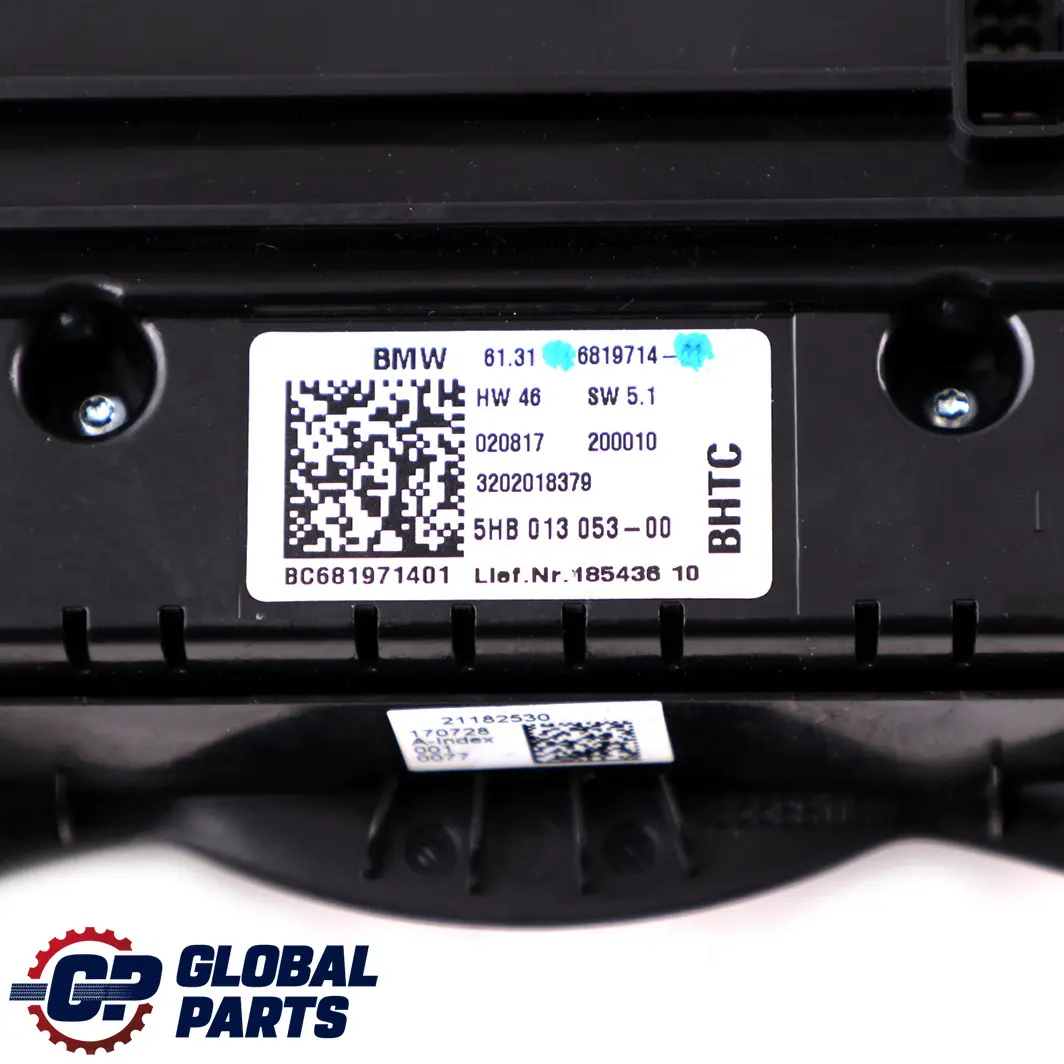Mini F55 F56 F57 Panel Przełączników Klimatyzacji Nawiewu - SKU 6819714 - Numer Części 6819714