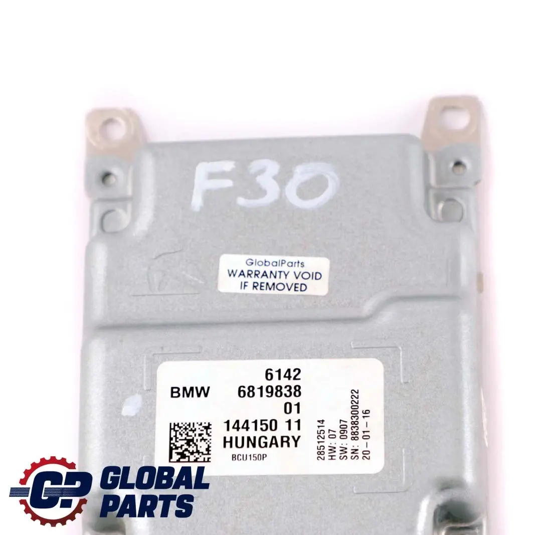 Module d'unité charge batterie haute tension pour BMW F30 LCI G11 G30 à propos du numéro de pièce 6819838 BMW F30 LCI G11 G30 Module d'unité charge batterie haute tension - SKU 6819838 - Numéro de pièce 6819838