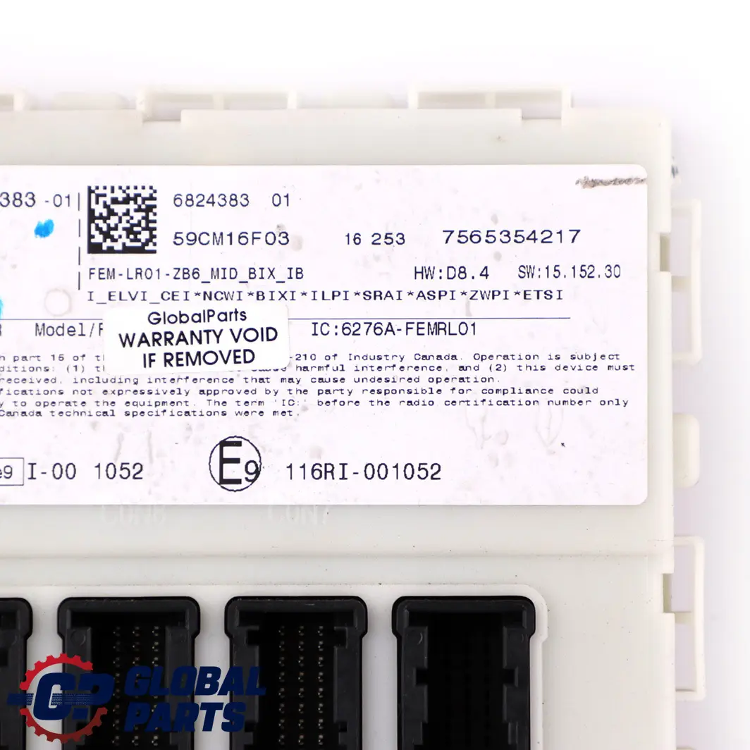 BMW 1 2 3 4er F20 F21 F22 F30 F31 F32 F36 Modul Steuergerät FEM - SKU 6824383 - Teilenummer 6824383