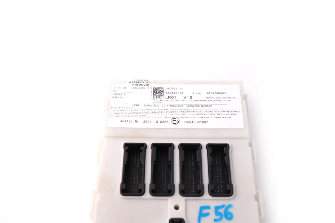 Mini Cooper One F55 F56 F57 ECU Body Domain Controller BDC Module - SKU 6825525 - Part number 6825525