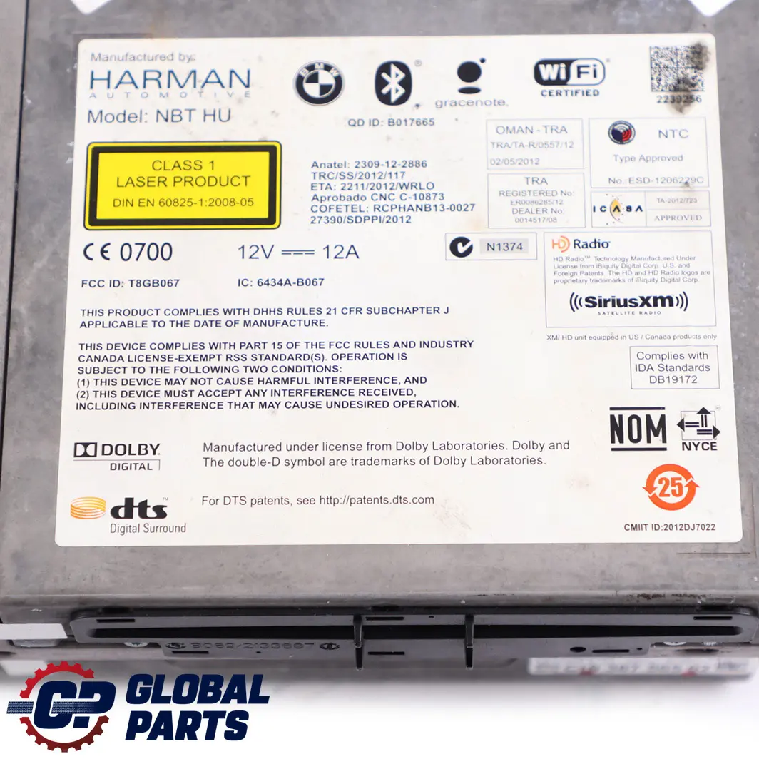 Unité de tête de navigation Sat Nav Haute 9387565 pour BMW F10 F20 F22 F30 à propos du numéro de pièce 6826790 BMW F10 F20 F22 F30 Unité de tête de navigation Sat Nav Haute 9387565 - SKU 6826790 - Numéro de pièce 6826790