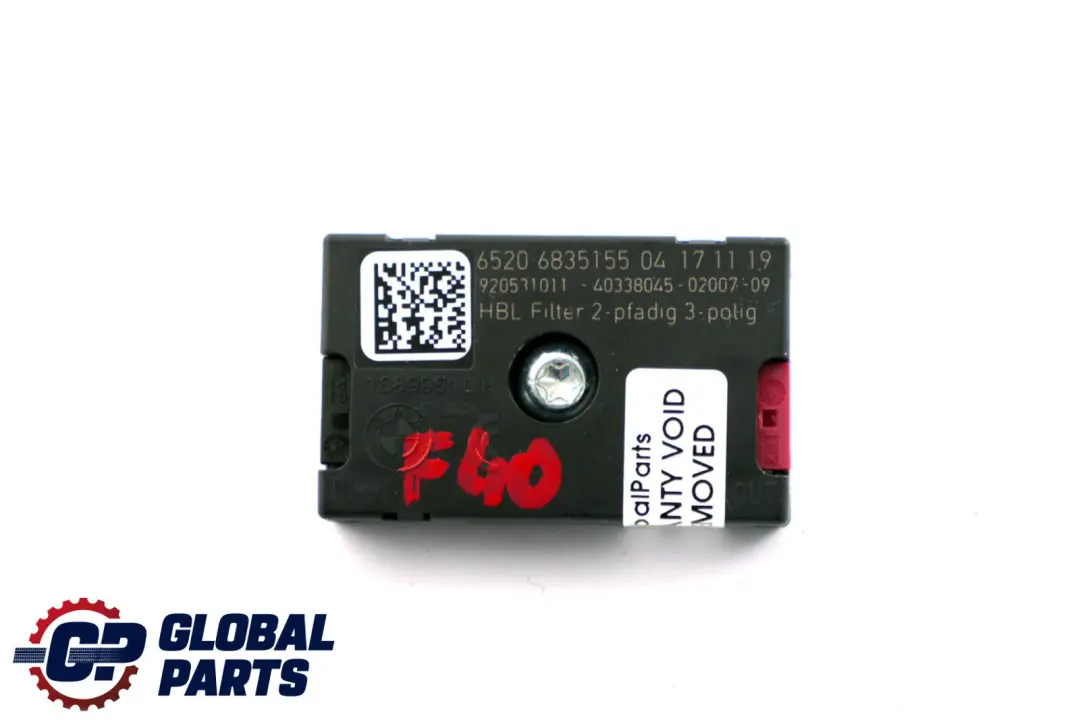 BMW 1 2 3 Series F40 F44 G20 Radio Antenna Amplifier Suppression Filter - SKU 6835155 - Part number 6835155
