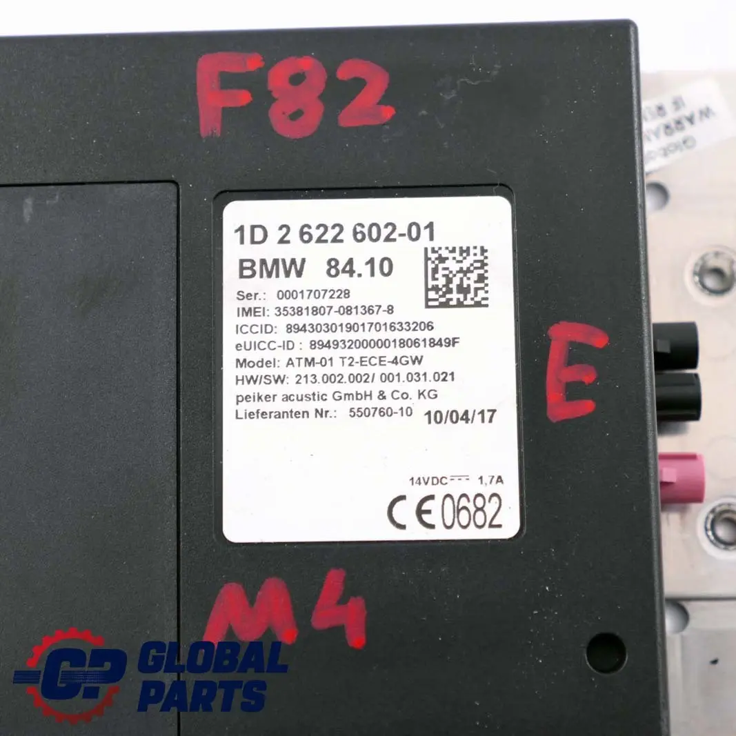Telematics Control Unit Module ATM ECE 4G WLAN 2622602 to BMW F20 F31 LCI F32 with Part number 6836768 BMW F20 F31 LCI F32 Telematics Control Unit Module ATM ECE 4G WLAN 2622602 - SKU 6836768 - Part number 6836768