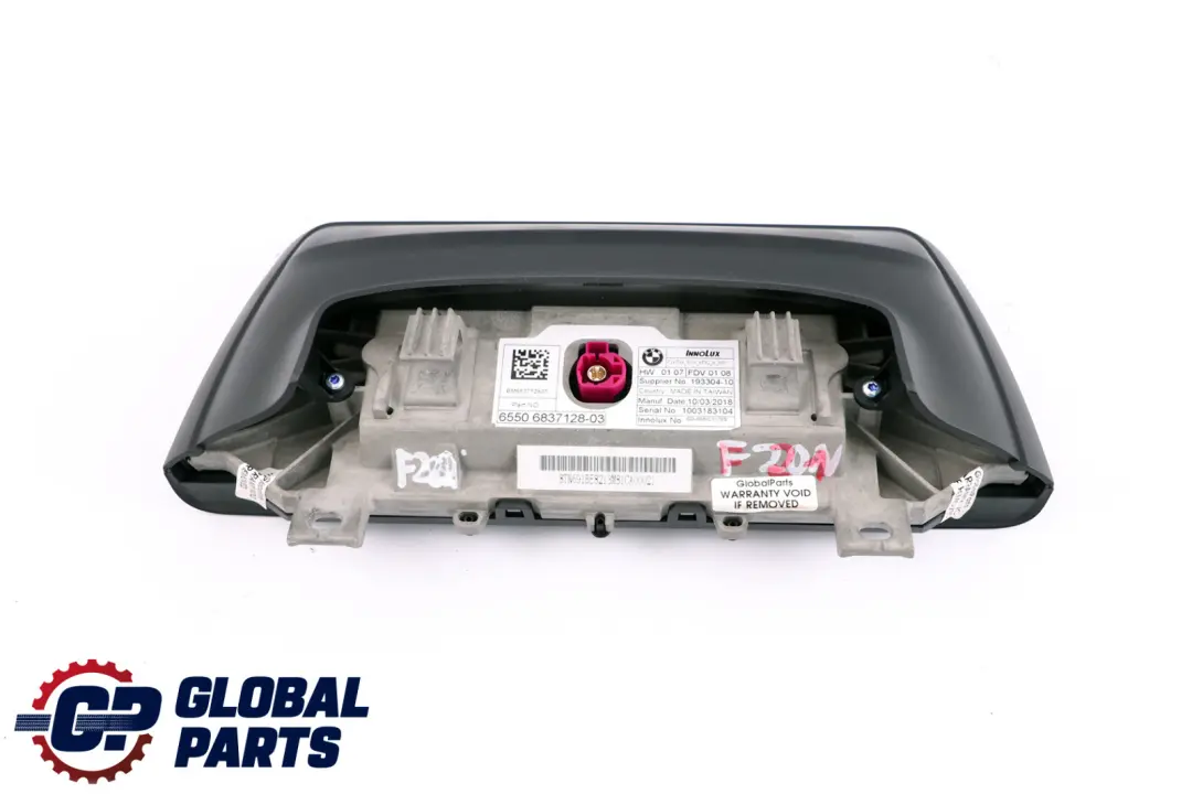 Moniteur de bord Affichage central d'informations 6,5" pour BMW F20 F30 LCI à propos du numéro de pièce 6837128 BMW F20 F30 LCI Moniteur de bord Affichage central d'informations 6,5" - SKU 6837128 - Numéro de pièce 6837128