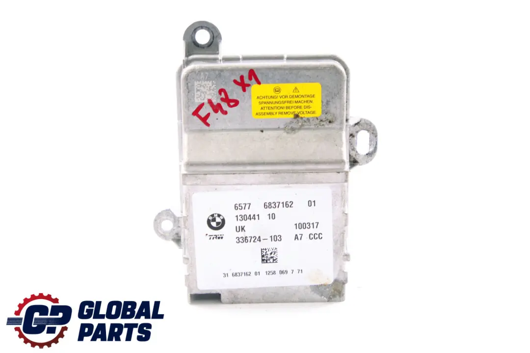 Airbag Control Unit Module ECU to BMW 2 X1 Series F45 F46 F48 with Part number 6837162 BMW 2 X1 Series F45 F46 F48 Airbag Control Unit Module ECU - SKU 6837162 - Part number 6837162