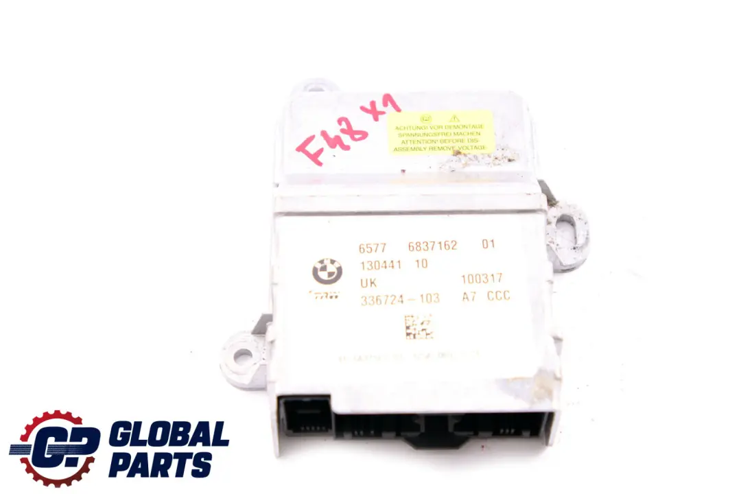 Airbag Control Unit Module ECU to BMW 2 X1 Series F45 F46 F48 with Part number 6837162 BMW 2 X1 Series F45 F46 F48 Airbag Control Unit Module ECU - SKU 6837162 - Part number 6837162