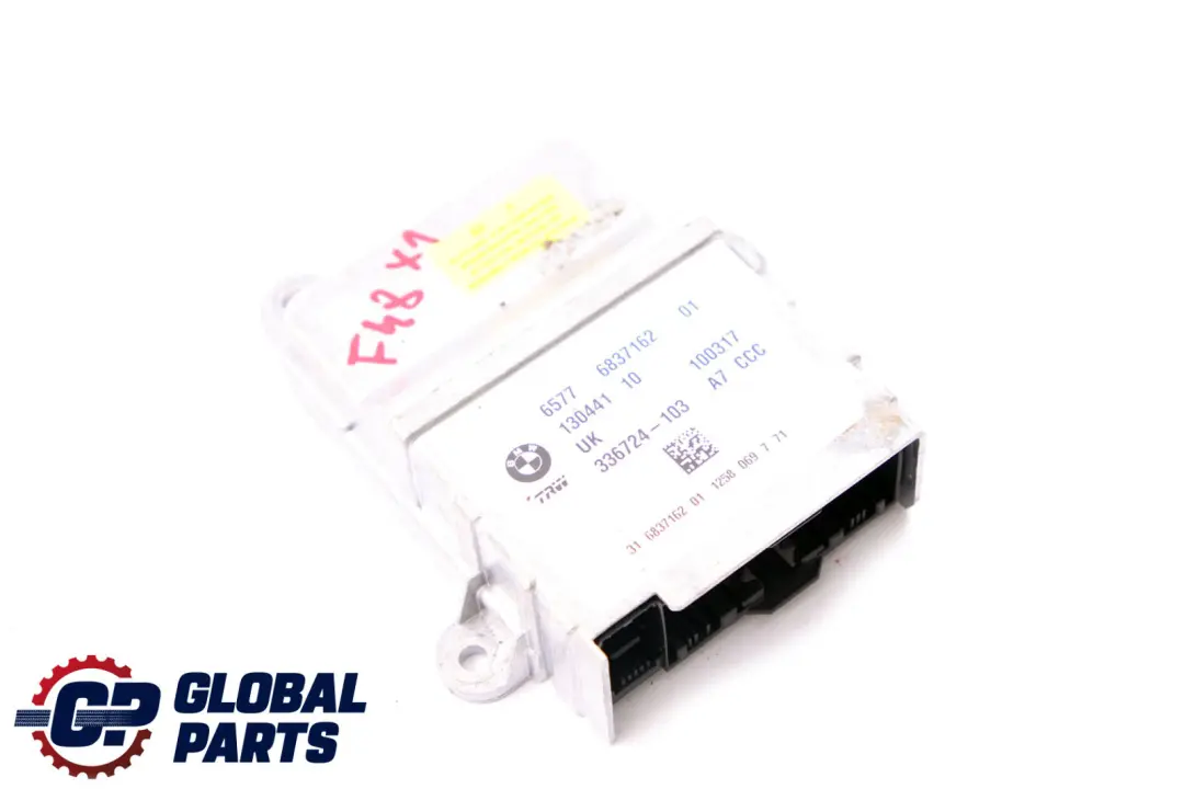 Airbag Control Unit Module ECU to BMW 2 X1 Series F45 F46 F48 with Part number 6837162 BMW 2 X1 Series F45 F46 F48 Airbag Control Unit Module ECU - SKU 6837162 - Part number 6837162