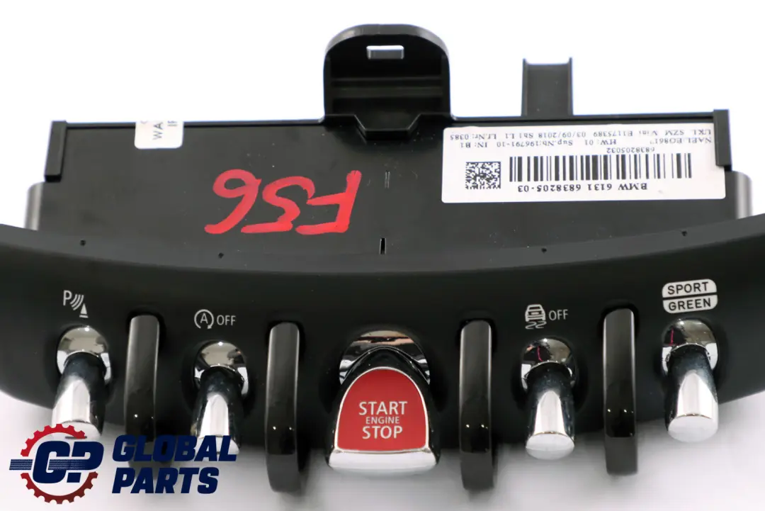 BMW Mini F55 F56 F57 Schaltzentrum Mittelkonsole Start / Stopp Schalter - SKU 6838205 - Teilenummer 6838205