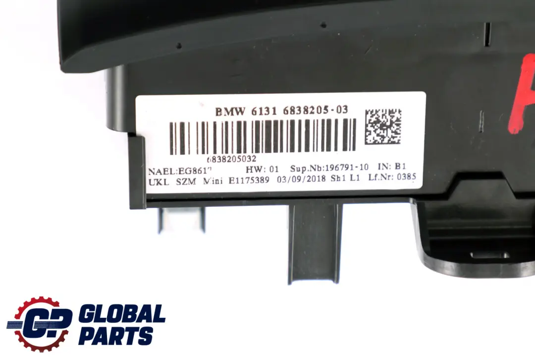 BMW Mini F55 F56 F57 Control Unit Console Ignition Start/Stop Switch - SKU 6838205 - Part number 6838205