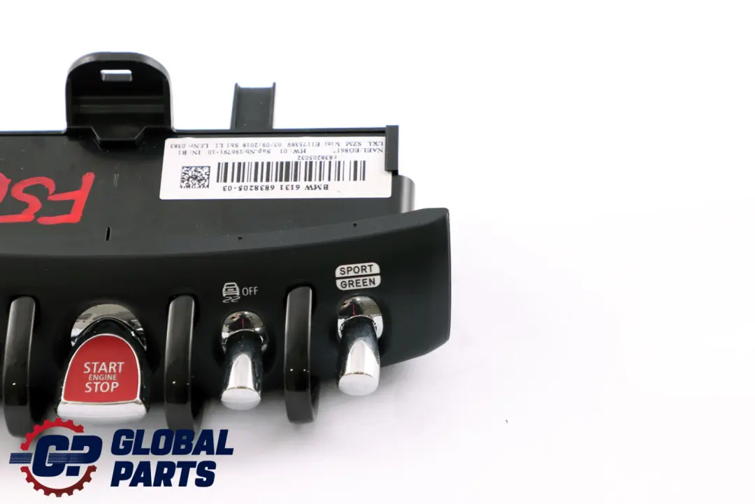 BMW Mini F55 F56 F57 Schaltzentrum Mittelkonsole Start / Stopp Schalter - SKU 6838205 - Teilenummer 6838205